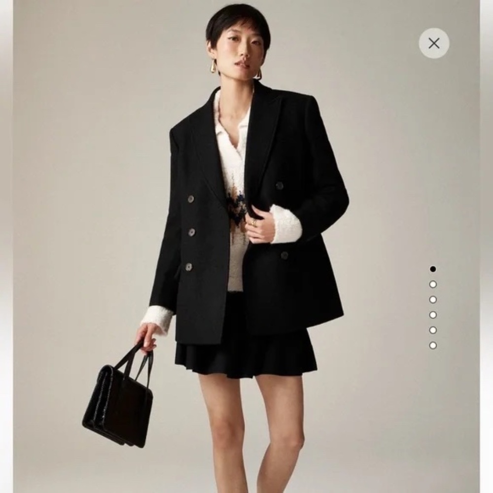 J Crew Tailored peacoat in Italian wool-blend melton 8